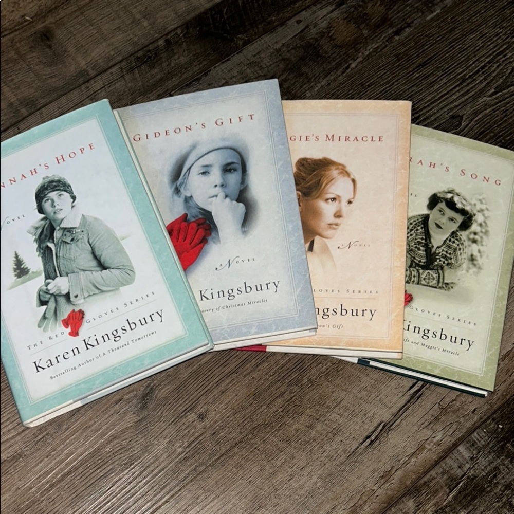 Karen Kingsbury Hardcover The Red Gloves Series Book Set